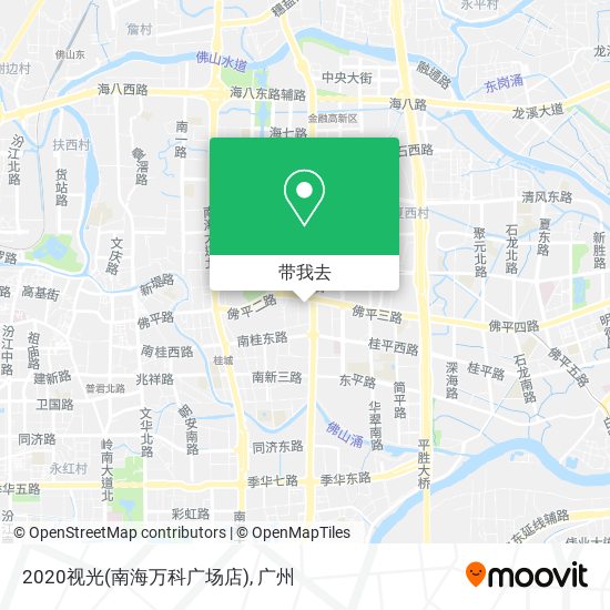 2020视光(南海万科广场店)地图