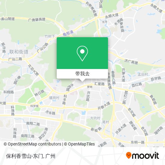 保利香雪山-东门地图