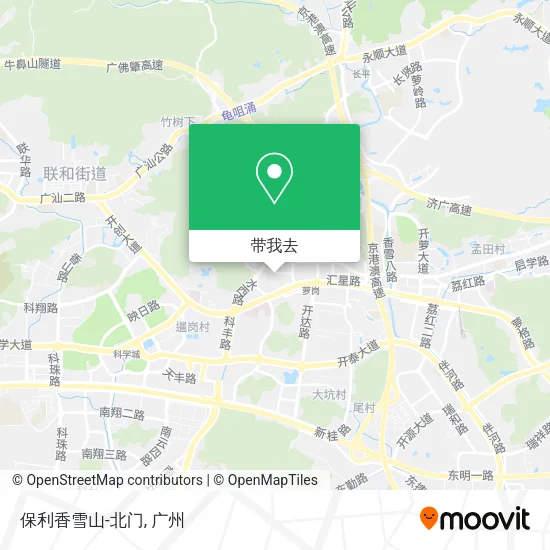 保利香雪山-北门地图