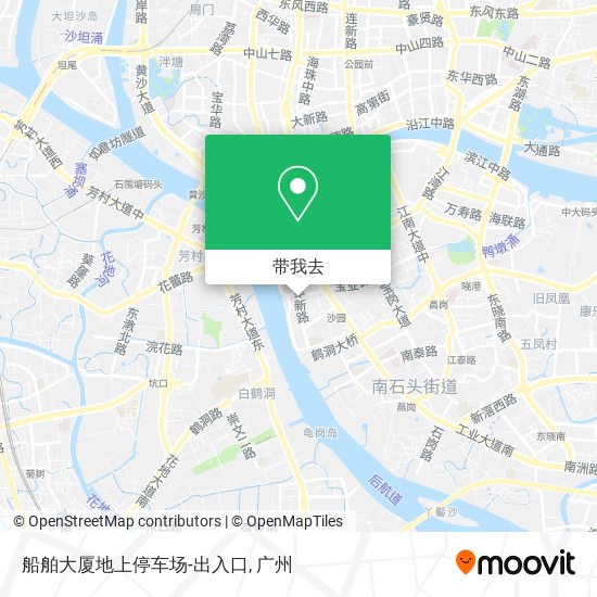船舶大厦地上停车场-出入口地图