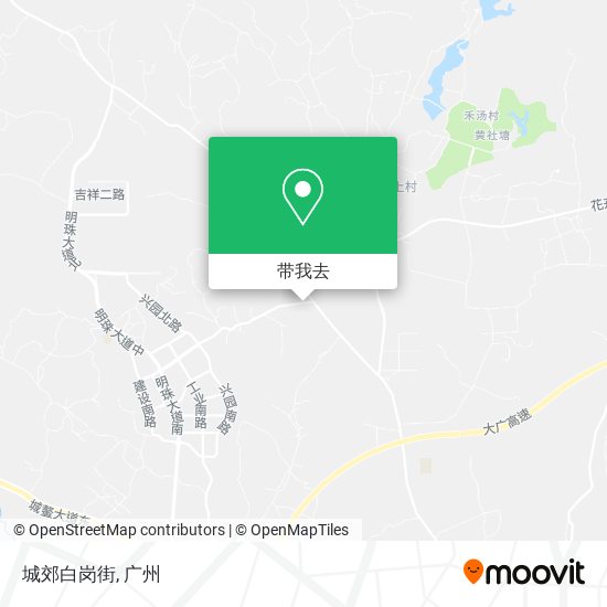 城郊白岗街地图