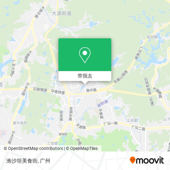 渔沙坦美食街地图