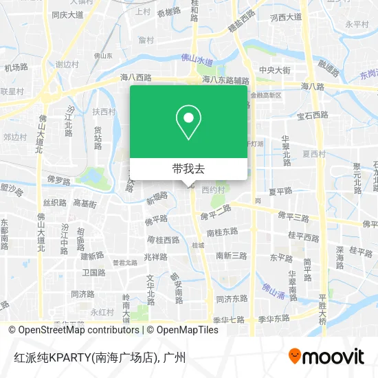 红派纯KPARTY(南海广场店)地图