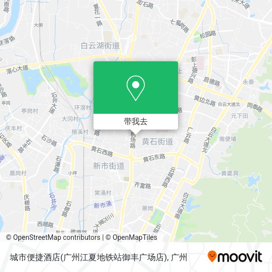 城市便捷酒店(广州江夏地铁站御丰广场店)地图