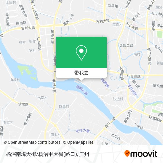 杨滘南埠大街/杨滘甲大街(路口)地图