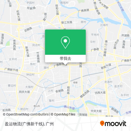 盈运物流(广佛新干线)地图