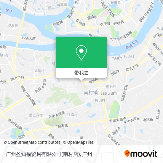 广州盈知福贸易有限公司(南村店)地图