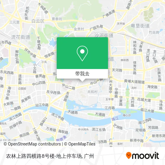 农林上路四横路8号楼-地上停车场地图