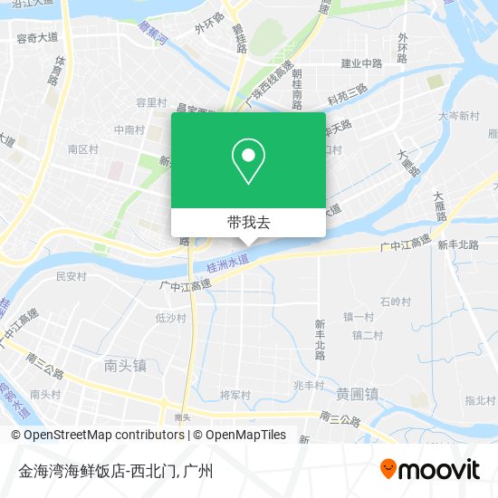 金海湾海鲜饭店-西北门地图