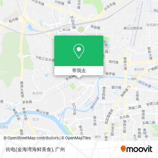 街电(金海湾海鲜美食)地图