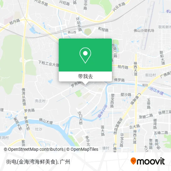 街电(金海湾海鲜美食)地图