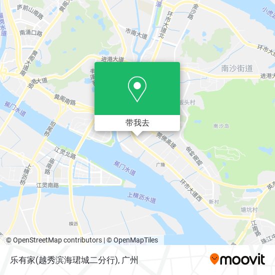 乐有家(越秀滨海珺城二分行)地图