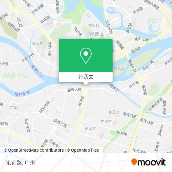 港前路地图
