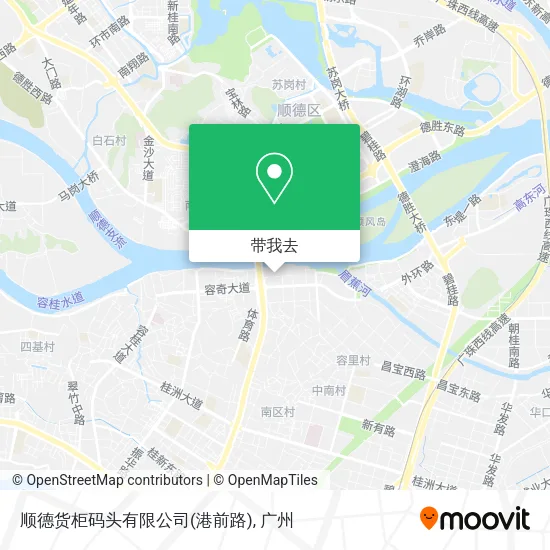 顺德货柜码头有限公司(港前路)地图