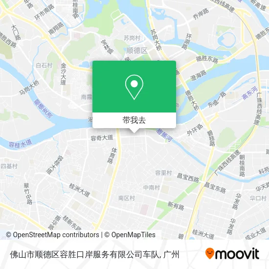 佛山市顺德区容胜口岸服务有限公司车队地图