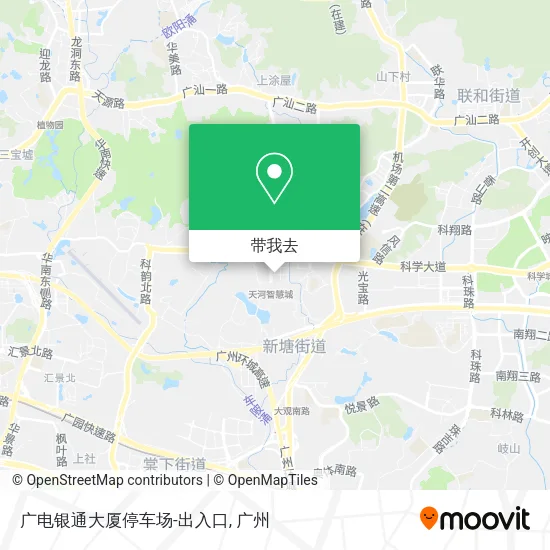 广电银通大厦停车场-出入口地图