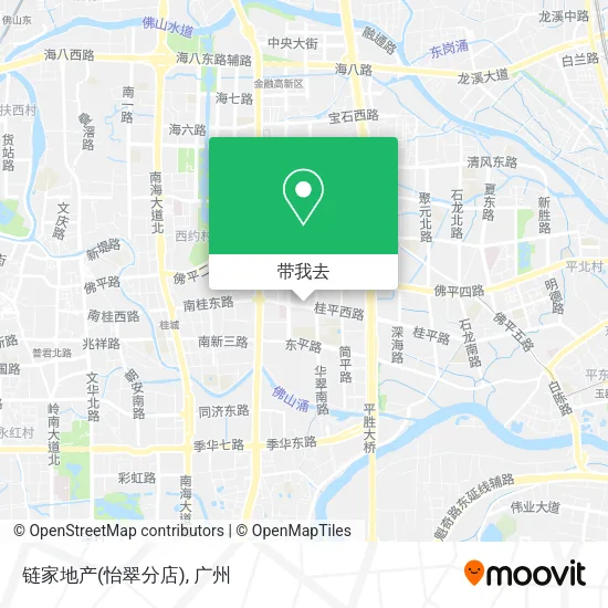 链家地产(怡翠分店)地图