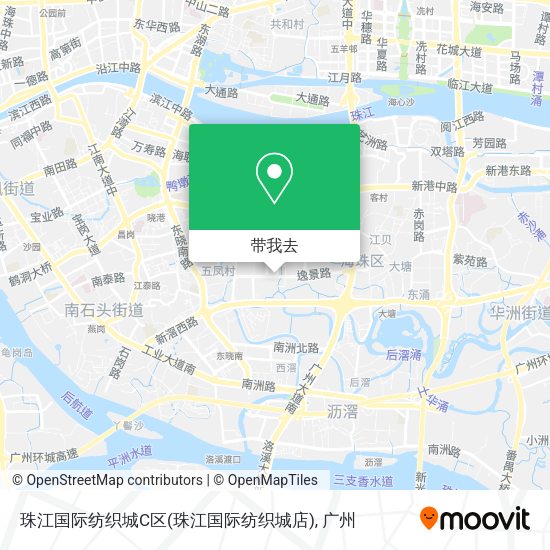 珠江国际纺织城C区(珠江国际纺织城店)地图