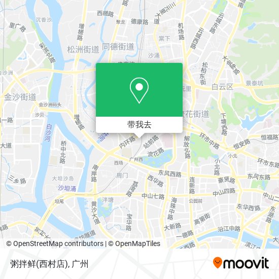 粥拌鲜(西村店)地图