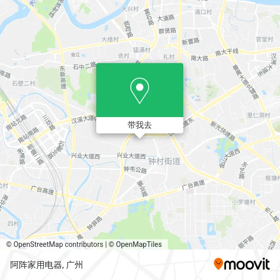 阿阵家用电器地图