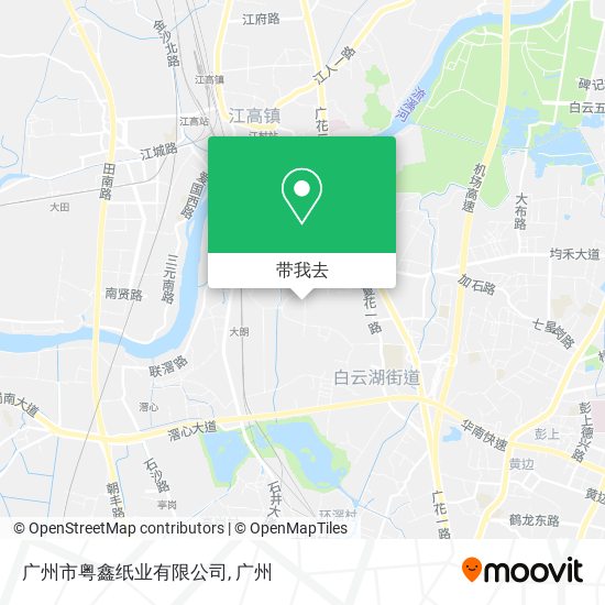 广州市粤鑫纸业有限公司地图