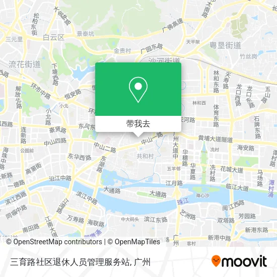 三育路社区退休人员管理服务站地图