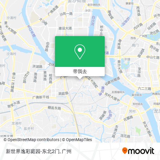 新世界逸彩庭园-东北2门地图