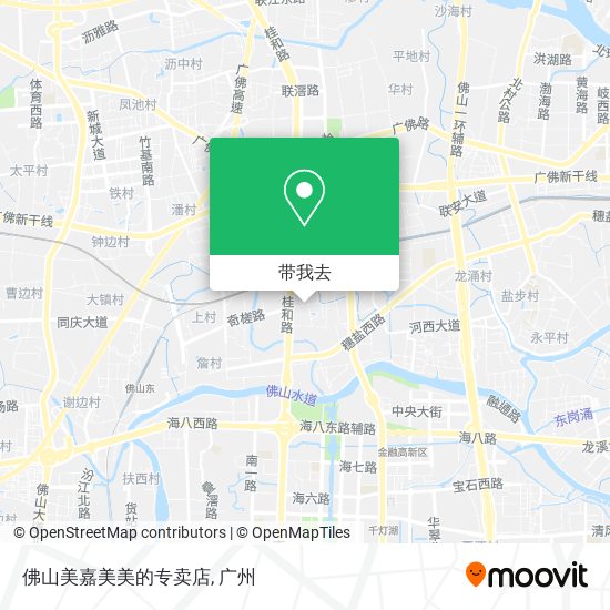 佛山美嘉美美的专卖店地图