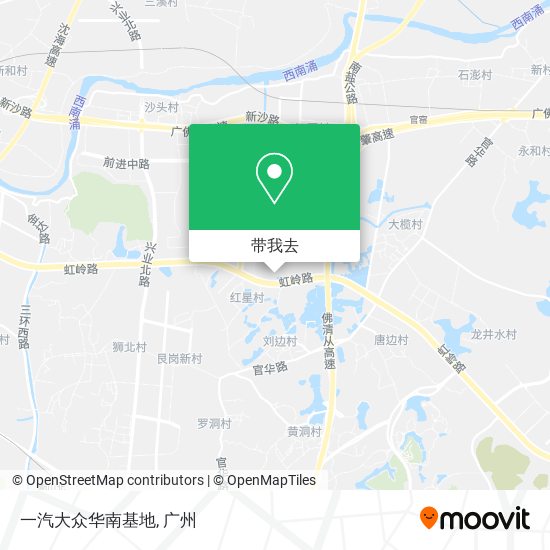 一汽大众华南基地地图