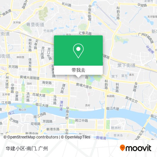 华建小区-南门地图
