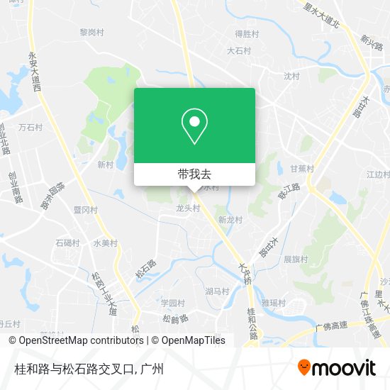桂和路与松石路交叉口地图