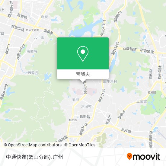 中通快递(蟹山分部)地图