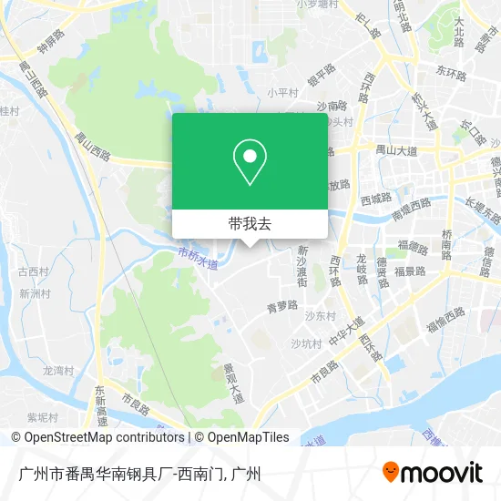 广州市番禺华南钢具厂-西南门地图