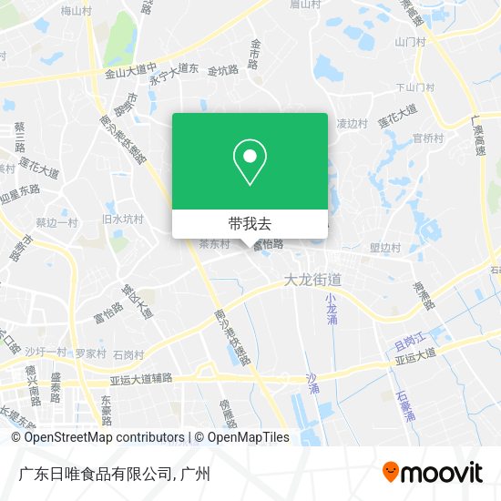 广东日唯食品有限公司地图