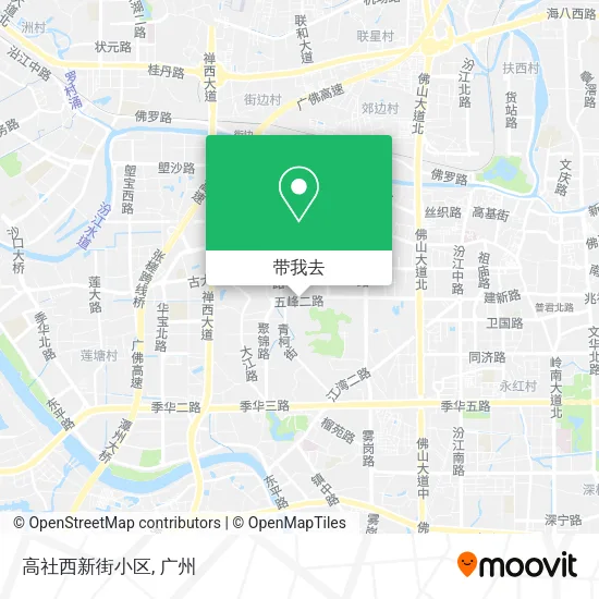 高社西新街小区地图