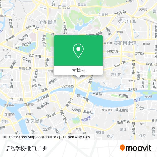 启智学校-北门地图