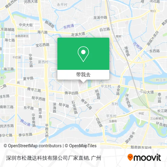 深圳市松晟达科技有限公司厂家直销地图