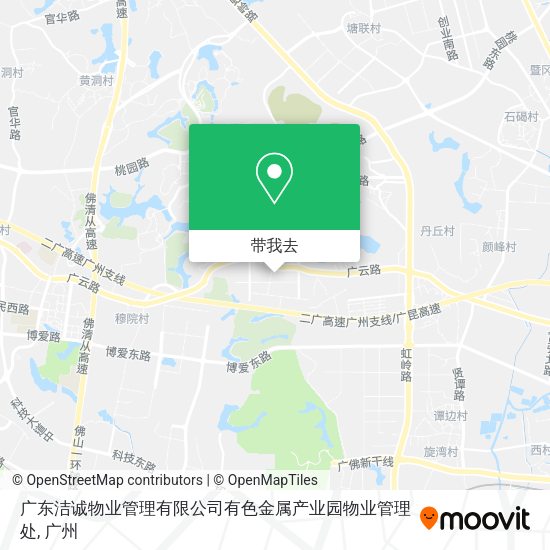 广东洁诚物业管理有限公司有色金属产业园物业管理处地图