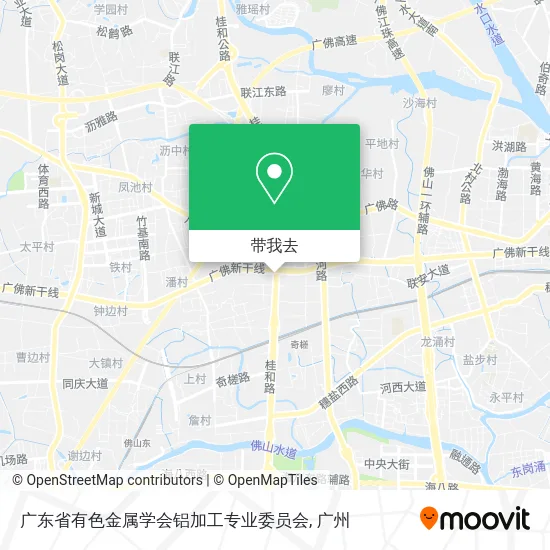 广东省有色金属学会铝加工专业委员会地图