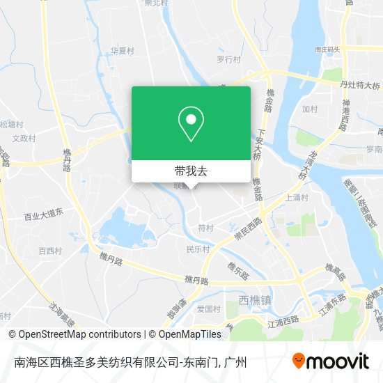南海区西樵圣多美纺织有限公司-东南门地图