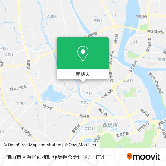 佛山市南海区西樵凯菲曼铝合金门窗厂地图