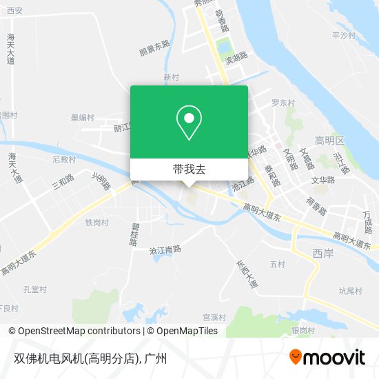 双佛机电风机(高明分店)地图