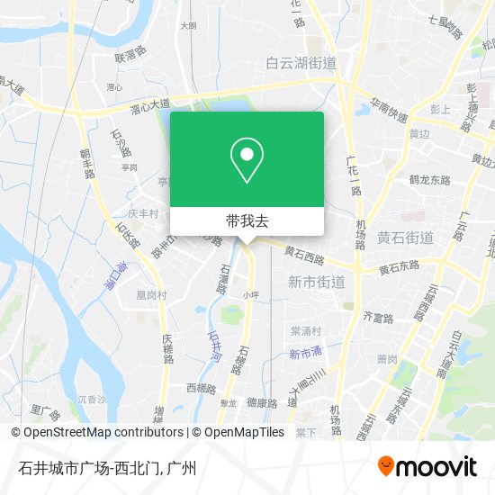 石井城市广场-西北门地图