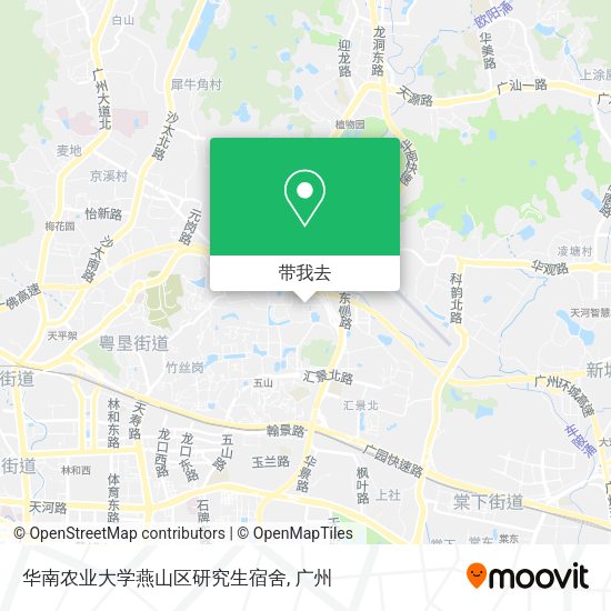 华南农业大学燕山区研究生宿舍地图