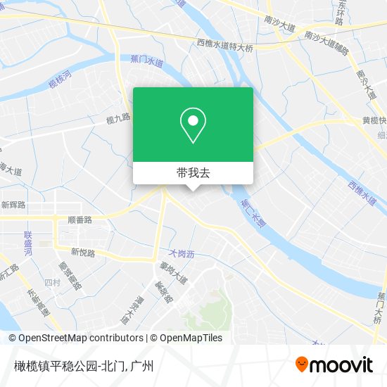 橄榄镇平稳公园-北门地图