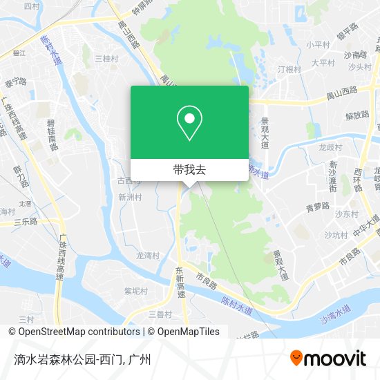 滴水岩森林公园-西门地图