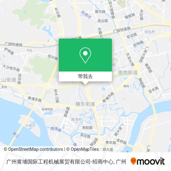 广州黄埔国际工程机械展贸有限公司-招商中心地图