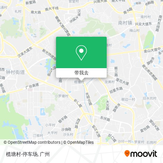 榄塘村-停车场地图