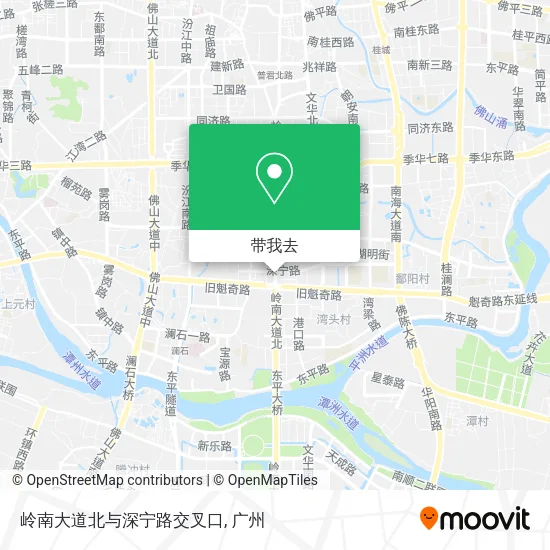 岭南大道北与深宁路交叉口地图
