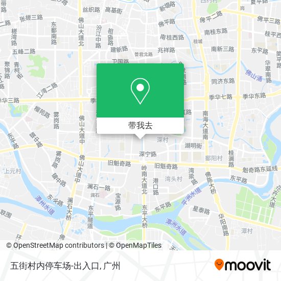 五街村内停车场-出入口地图